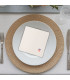 Broderie sur serviette de table