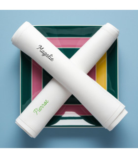 serviette de table brodée prénom made in france