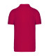 dos polo rouge personnalisé