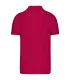 dos polo rouge personnalisé