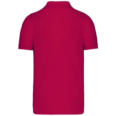 dos polo rouge personnalisé