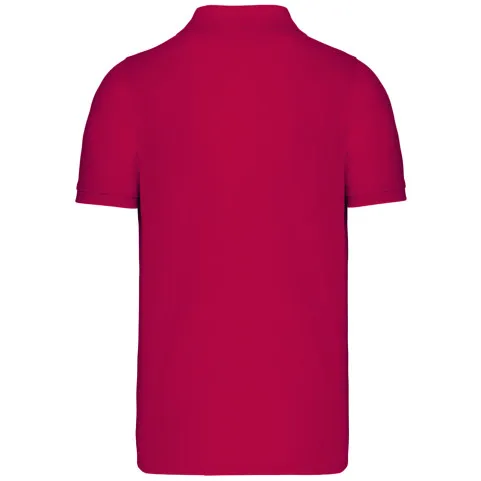 dos polo rouge personnalisé