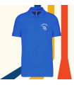 Polo homme brodé bleu royal