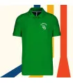 Polo personnalisé et brodé vert prairie