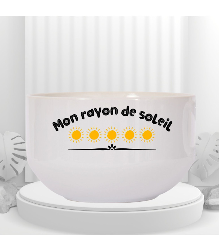 Bol mon rayon de soleil personnalisé