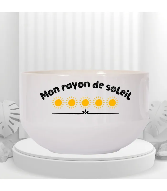 Bol mon rayon de soleil personnalisé