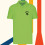 Polo pour homme brodé vert pomme