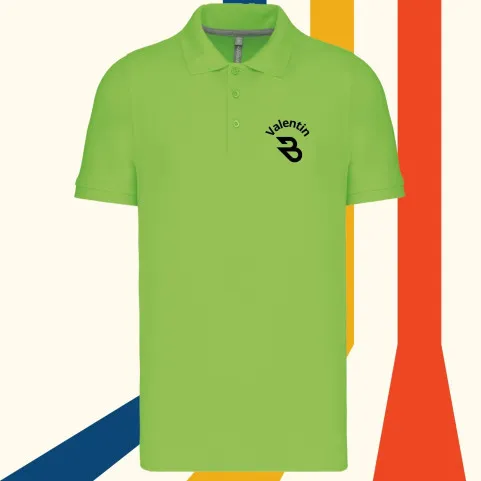 polo homme manches courtes personnalisé