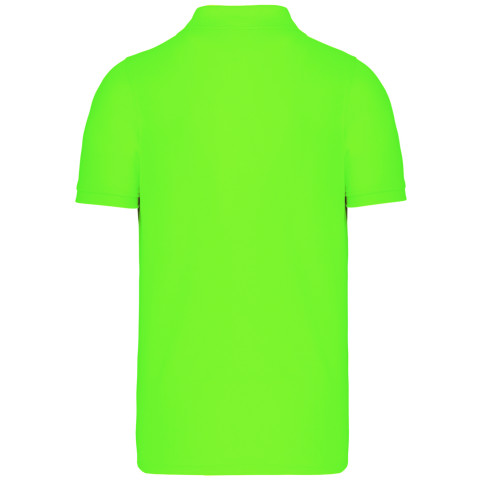 polo dos manches courtes vert brodé