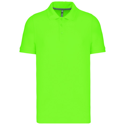 Polo pour homme brodé vert pomme