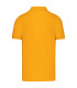 vue dos polo jaune personnalisé broderie