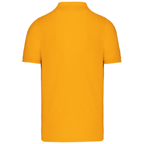 vue dos polo jaune personnalisé broderie