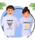 tee shirt rigolo homme et femme souris et fromage