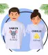 tee shirt rigolo homme et femme souris et fromage