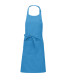 tablier de cuisine bleu brodé