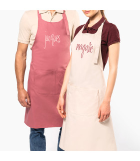tablier brodé luxe homme ou femme