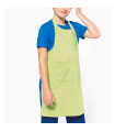 Tablier de cuisine brodé vert pomme