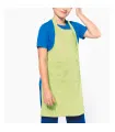 Tablier de cuisine brodé vert pomme
