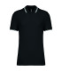Polo personnalisé et brodé noir homme