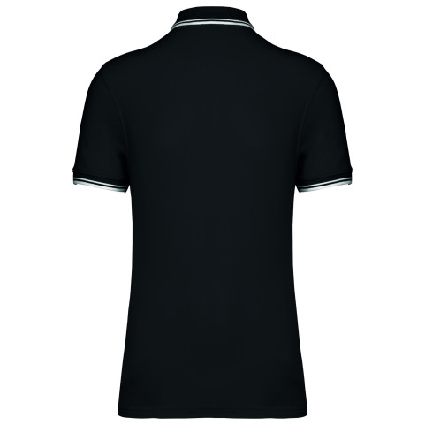 Polo personnalisé et brodé noir homme