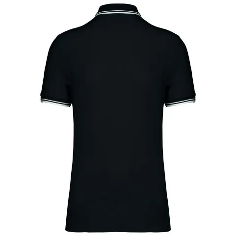 Polo personnalisé et brodé noir homme