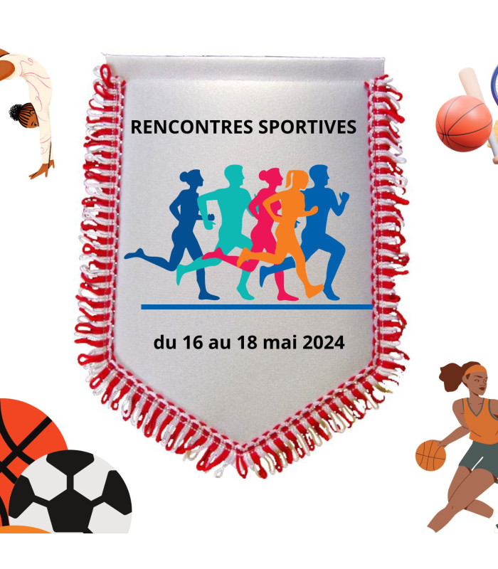 Fanion sport en tissus personnalisé