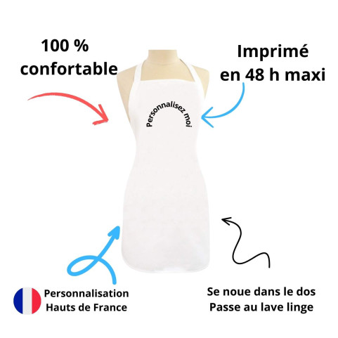 Tablier de cuisine personnalisé reine de la gaufre