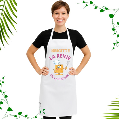 tablier de cuisine reine de la gaufre