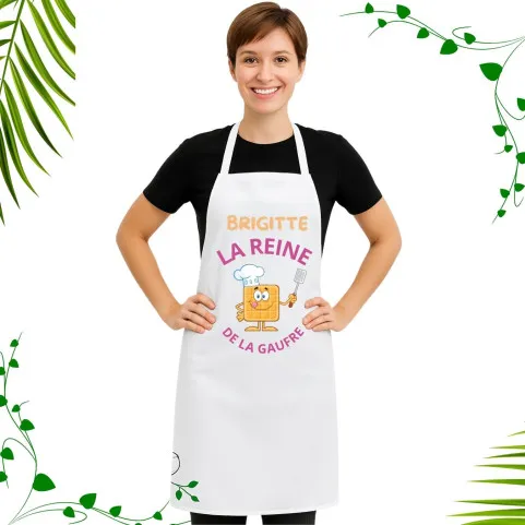 tablier de cuisine reine de la gaufre