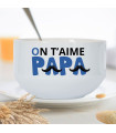 Bol personnalisé on t'aime papa