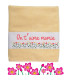 serviette personnalisée couleur jaune