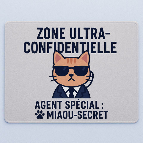 tapis pour chat rigolo