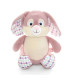 lapin peluche rose
