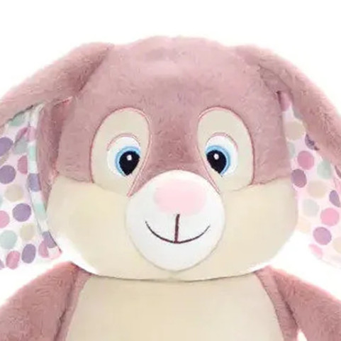tete peluche lapin rose