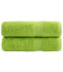 Drap de bain brodé vert