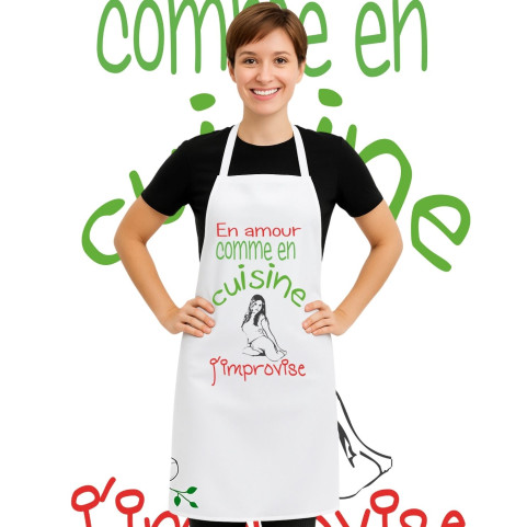 tablier de cuisine improvisation