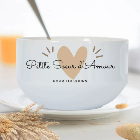 bol petit déjeuner pour ma petite soeur