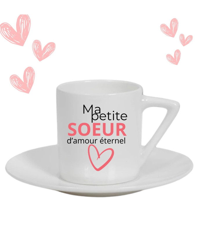 Tasse à café pour ma petite soeur d'amour éternel