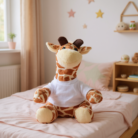 peluche enfant girafe personnalisée