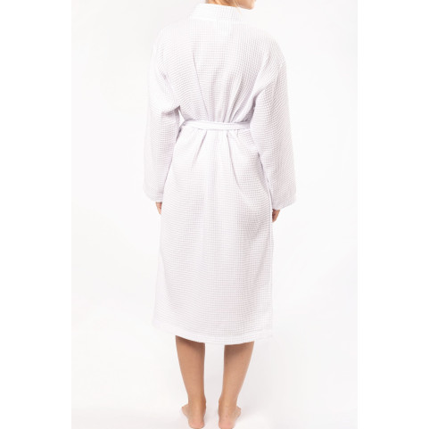 Peignoir kimono blanc femme personnalisé