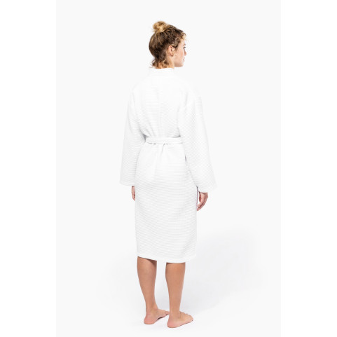 Peignoir kimono blanc femme personnalisé