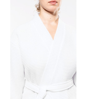 peignoir blanc kimono personnalisé