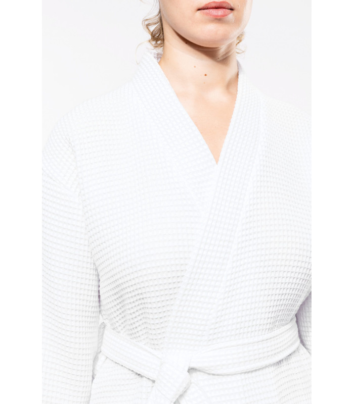 Peignoir kimono blanc femme personnalisé