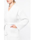 Peignoir kimono blanc femme personnalisé