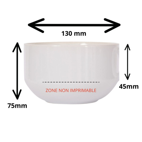 dimensions du bol personnalisé