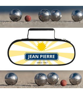 pochette à boules de pétanque personnalisée
