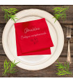 Serviette de Table Brodée "Collègue Exceptionnelle" - Cadeau Personnalisé