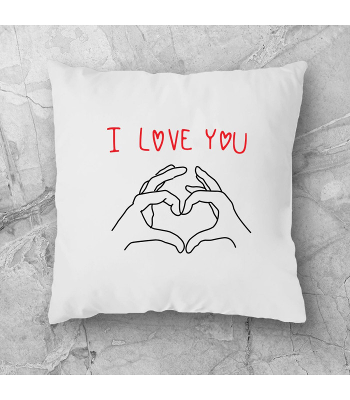 coussin I love you
