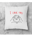 coussin I love you
