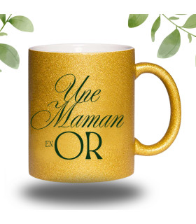 mug pour maman en or